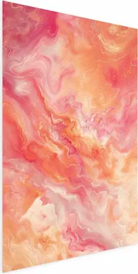 Produktbild von Posterpapier Poster - Fiery Colors - dynamic shapes in fire and pink tones 21x30 cm Muster a-H-10042-ao-a