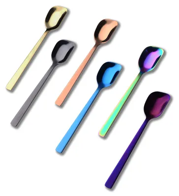 Productafbeelding van Set van 6 Joghurtlepels in verschillende kleuren, 16,3 cm