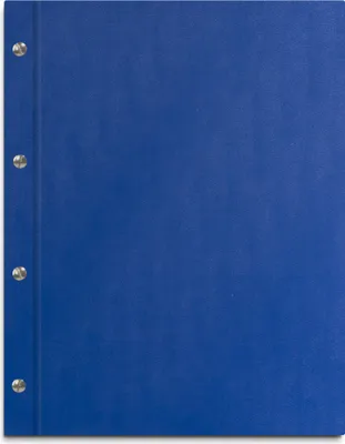 Produktbild von Dokumentenmappe im blauen Einband in Lederoptik, universelle Mappe, ohne Beschriftung – handgefertigte Mappe inkl. 12 Sichthüllen