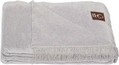 Produktbild von UMIPLED | Kuscheldecke, Sofaüberwurf Decke, Dicke Sofadecke, Couchdecke, Flauschige, Wohndecke für Couch, 150x200cm, 430gsm - Silber