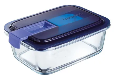 Produktbild von Easy Box rechteckig 82cl mit Deckel - 6 Stück