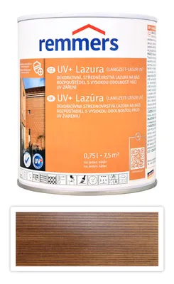 Obrázek produktu pro REMMERS UV+ Lazura - dekorativní lazura na dřevo 0.75 l Palisandr