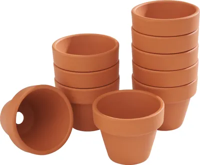 Produktbild von Terrakotta-Töpfe Innen-Ø 4 cm, 10 Stück