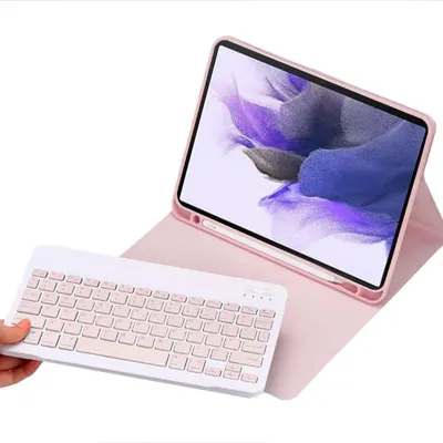 Zdjęcie produktu dla Etui klawiatura Color do Samsung Galaxy Tab A8 10.5 (Różowe)