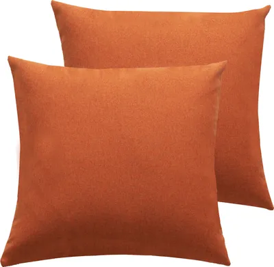 Obrázek produktu pro Venkovní terasa Balkon Vodotěsné polštáře Kryty čtvercový polštář kryt pro zahradní stan gauč(2 kusy,45*45cm,Orange)
