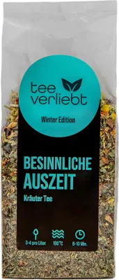 Produktbild von teeverliebt - Besinnliche Auszeit | 90g Kräutertee - Winter Edition