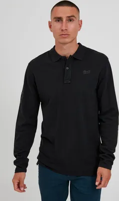 Produktbild von BLEND BHDahoud Herren Longsleeve Poloshirt Langarmshirt Shirt mit Polokragen Polohemd