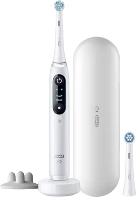 Image de Brosse à dents Oral-B iO 8S adulte vibrante blanche