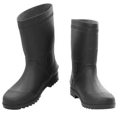 Zdjęcie produktu dla vidaXL Buty gumowe czarne rozmiar 45 PVC