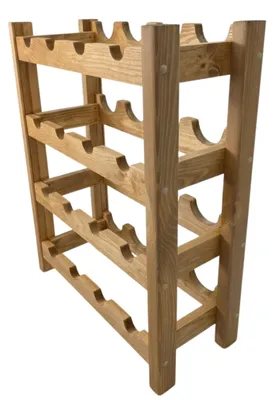 Immagine prodotto di Portabottiglie in pino per 16 bottiglie 53x65x23 cm colore Pinia