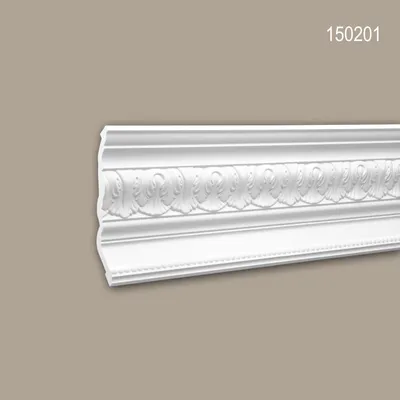 Produktbild von PROFHOME 150201 Eckleiste aus Polyurethan Deckenleiste Stuckleiste 2 m