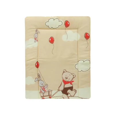 Produktbild von Baby Delux Wickeltischauflage 70x75 cm Wickelauflage Wickelunterlage Baumwolle wasserdicht Ballon Beige