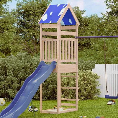 Obrázek produktu pro vidaXL Hrací věž hnědá 52,5 x 85 x 265 cm masivní borovicové dřevo