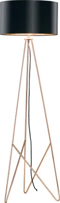 Produktbild von EGLO Stativ Stehlampe Camporale, Lampe Wohnzimmer mit Textil-Schirm, Standleuchte, Design Stehleuchte mit Schalter, E27