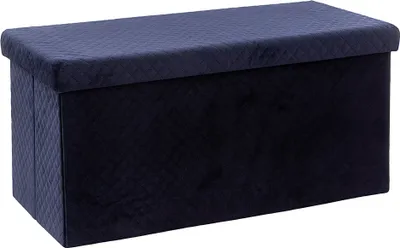 Produktbild von Eazy Living Pouf + Aufbewahrungsbox Reims Dunkelblau
