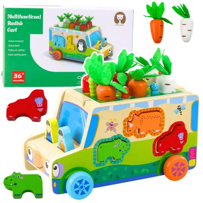 Obrázek produktu pro Vzdělávací dřevěné auto Tvar Sorter Maze Puzzle