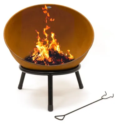 Produktbild von HEAT Feuerkorb auf Füßen, Modell Kappa, Rost, Durchmesser 56 cm