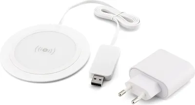 Obrázek produktu pro Bezdrátová nabíječka Caliber Qi - s adaptérem bílá (PSQ10C-W)