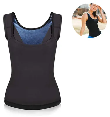 Produktbild von Sportliches Tanktop, Figurformendes Top, Sport-Schwitzweste, Beschichtete Oberteile, Sauna-Schwitzen, Yoga-Fitnesskleidung