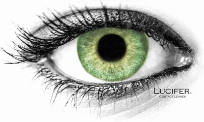 Obrázek produktu pro Lucifer® Cloud Green barevné nedioptrické kontaktní čočky