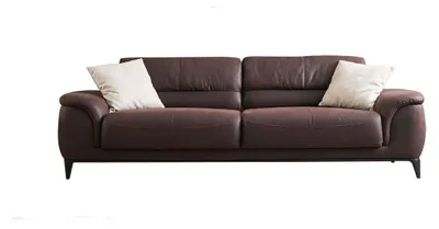 Produktbild von Polstersofa Dreisitzer Couch Sofa 3 Sitzer Braun Stoff Stoffsofa Sofas