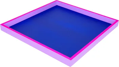 Produktbild von Gift Company Tablett Neo Quadratisch Dunkelblau, Neon Lila (32x32cm)