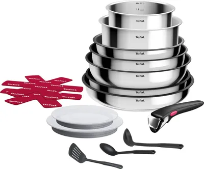 Zdjęcie produktu dla Komplet garnków i patelni 15 el. Tefal Ingenio Cook Eat