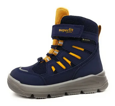 Produktbild von Superfit  Kinderschuhe Jungen Stiefel Wasserdicht Stiefel Blau Freizeit, Schuhgröße:34 EU
