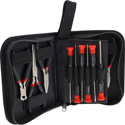 Produktbild von InLine Präzisions Zangen und Schraubendreher Set, 19-teilig, Metall, Kunststoff