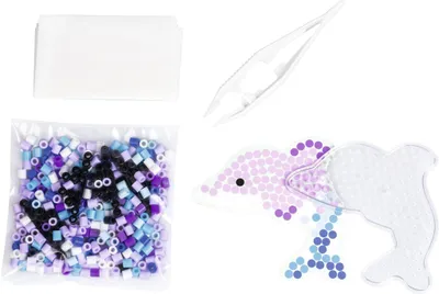 Image de Set de bricolage perles à repasser dauphin