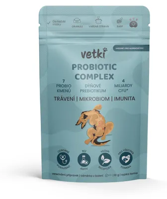 Obrázek produktu pro Vetki Komplex probiotika a přírodní prebiotika 81 g