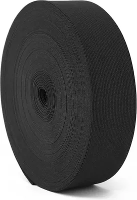 Obrázek produktu pro Elastická šicí stuha, černá, šířka 4 cm, doplňky pro kutily