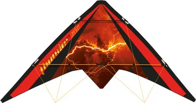 Image de Knoop Kites : cerf-volant Thunder Delta 135 x 65 cm, cerf-volant de manœuvre multicolore