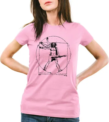 Produktbild von style3 Da Vinci Rock Damen T-Shirt musik festival, Farbe:Pink, Größe:XL