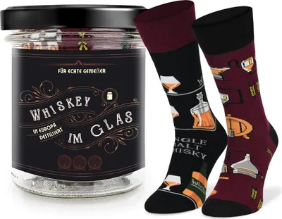 Produktbild von SKIETY - Socken Uni Damen Herren Whisky im Glas - 43-46