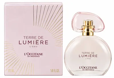 Produktbild von L'Occitane Terre de Lumière L'Eau, Frauen, 50 ml, Bergamotte, Schwarze Johannisbeere, Rosa Pfeffer, Pfingstrose, Tonka-Bohne, Weißer Moschus, ALCOHOL - PARFUM/FRAGRANCE - AQUA/WATER - ETHYLHEXYL METHOXYCINNAMATE - ETHYLHEXYL SALICYLATE -...