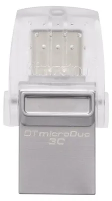 Imagen del producto de Kingston DTDUO3CG3/64GB: Memoria USB de 64GB, Kingston DataTraveler microDuo 3C, venta al por menor