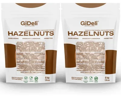 Produktbild von Haselnüsse 10kg Geschält Ungesalzen Ganze Naturbelassen Rohkost Backzutat GiDeli