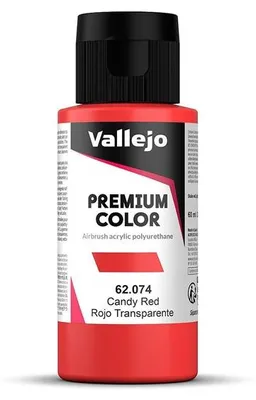 Image de Premium Color Vallejo 62074 Candy Red 60ml Airbrush Acrylfarbe