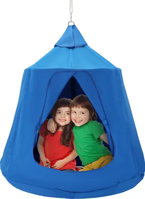 Produktbild von VEVOR Hängehöhle 150 kg Hängesack Kinder für drinnen und draußen, Hängematte 110x117cm, sensorischer Schaukelstuhl mit LED-Lichterkette, Hängezelt, Spielzelt für Kinder und Erwachsene