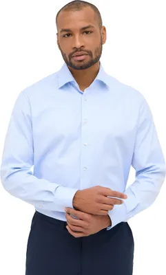 Produktbild von Modern Fit Eterna Hemd Ärmellänge 7 hellblau Baumwolle
