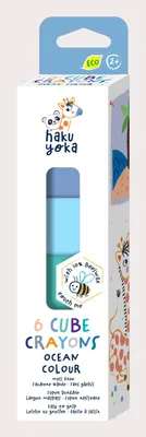 Image de HAKUYOKA - Craie de cire cube bleu-vert