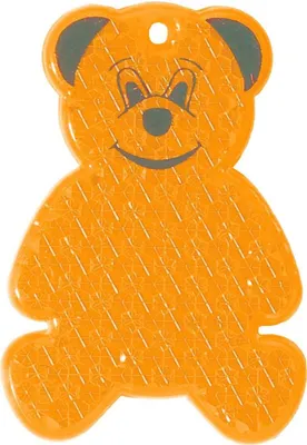 Produktbild von Reflektor "Bär" transparent-orange