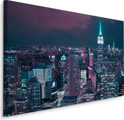 Produktbild von Fabelhafte Canvas LEINWAND BILDER 90x60 cm XXL Kunstdruck Stadt Architektur Geometrie