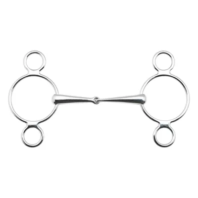 Produktbild von BUSSE 3-Ring-Wassertrense EDELSTAHL, 16 mm Gebiss einfach gebrochen, Farbe:Edelstahl, Gebissweite in cm | Ringgröße:13.5 cm | 70 mm
