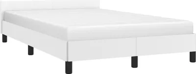 Produktbild von Bettgestell mit Kopfteil ohne Matratze Weiß 120x200 cm