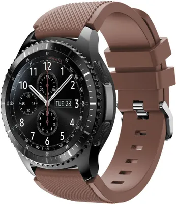 Produktbild von Strap-it Samsung Gear S3 Classic / Frontier Armband Silikon (KaffeeBraun)