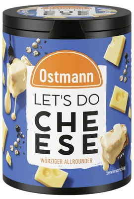 Produktbild von Gewürz-Topping Ostmann Let's Do Cheese 40 g Metalldose Käse Gewürze