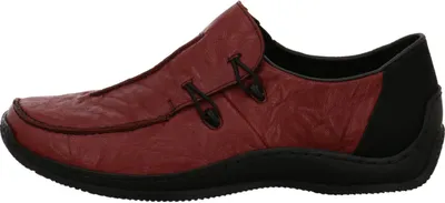 Immagine prodotto di Rieker Damen Echtleder Slipper rot kombi, Damen:42 EU