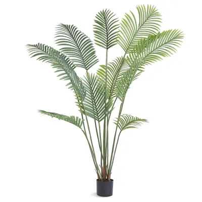 Image de Areca Catechu - Palmier de Bétel artificiel - 800x800x1828mm - PE Plante artificielle - Inodore, Imperméable - Idéal pour chambre, bureau, salon